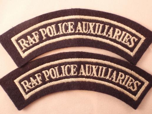 R.A.F Police Auxiliaries Shoulder Titles