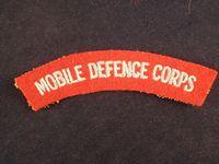 Mobile Defence Corp Cloth Shoulder Title