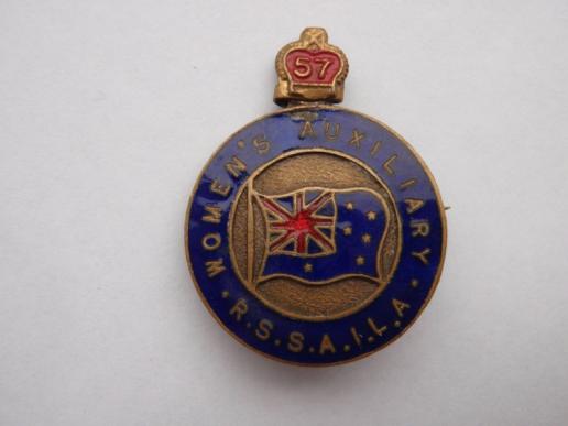 Womens Auxiliary R.S.S.A.I.L.A Lapel Badge