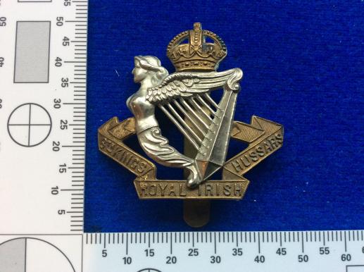 Post 1902 8th Kings Royal Irish Hussars O.Rs Cap badge