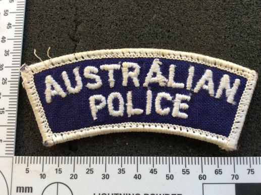 AUSTRALIAN POLICE cloth Shoulder Title 