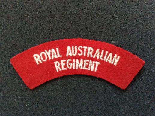 Post 1960 Royal Australian Regiment ( R.A.R) Shoulder Title 