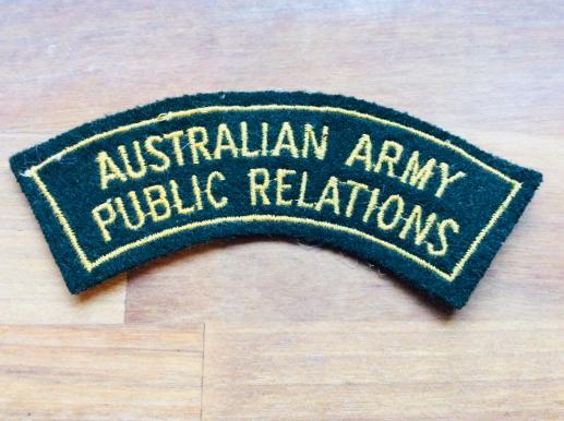 Australian Army Public Relations Shoulder Title 1948-60