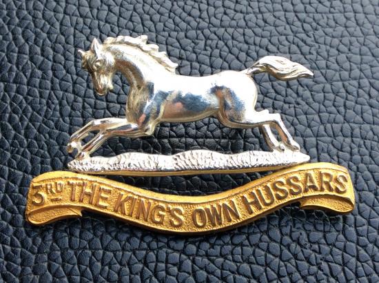 3rd The Kings Own Hussars Officers Cap badge