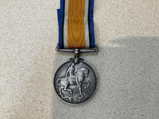 WW1 War medal: 015655 Pte c.HARRISON A.O.C