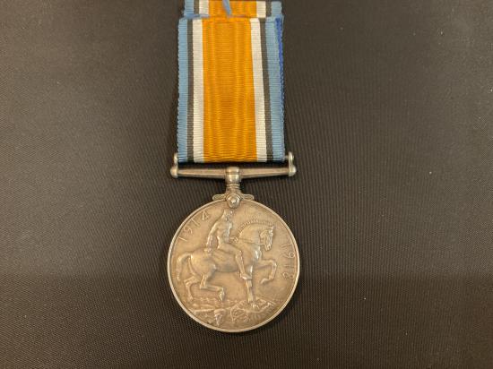 War medal; 66673 Pte A.MIDGELEY R.A.M.C