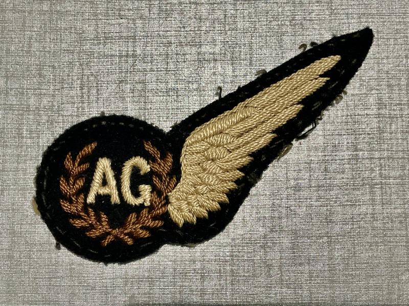 WW2 R.A.F Air Gunners (AG) brevet badge