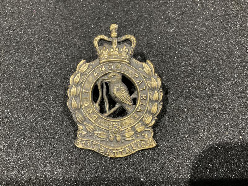 Australian 51st Btn Far North Queensland Regt cap badge