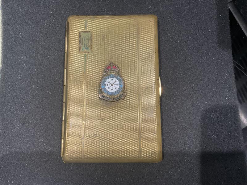 WW2 No 93 Squadron R.A.F monogrammed cigarette case