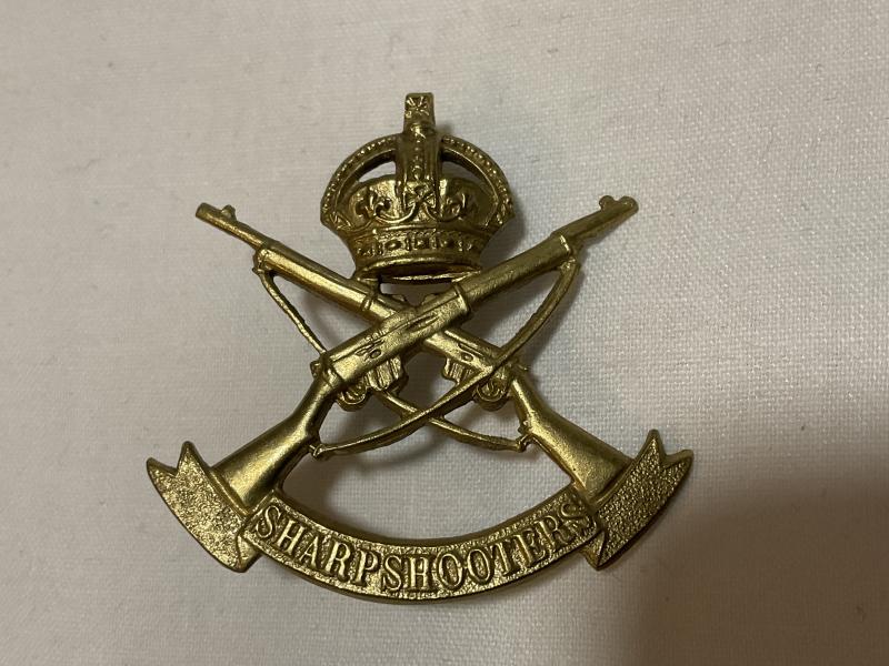 Boer War 3rd County of London (Sharpshooters) cap badge