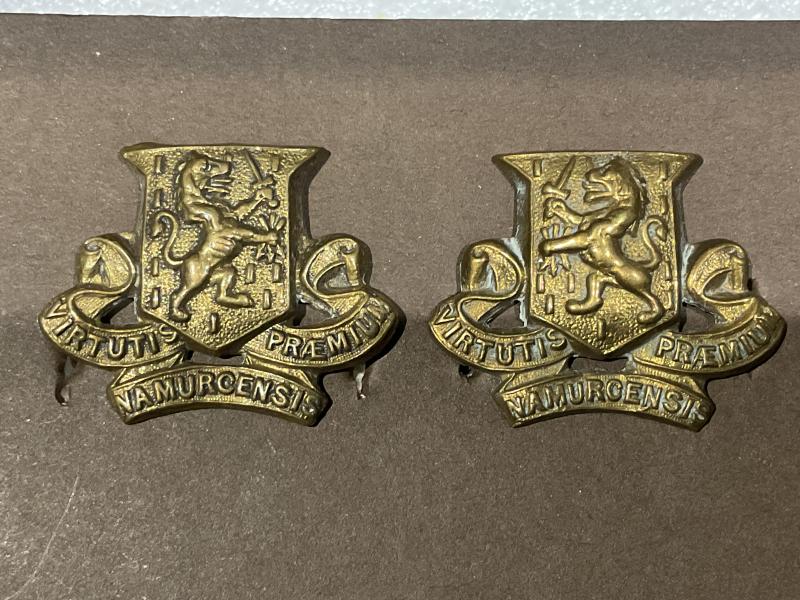 The Royal Irish collar badges