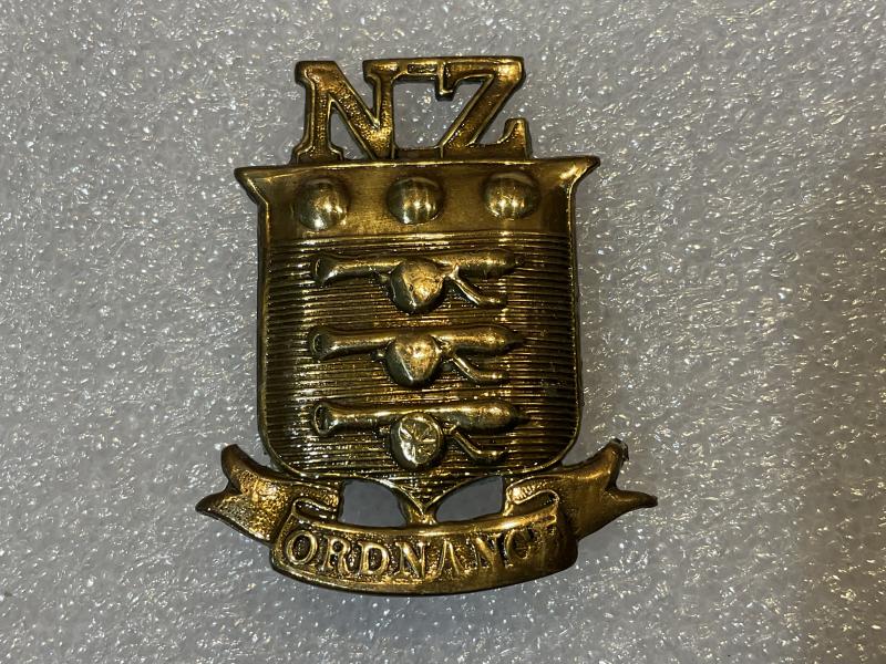 WW1 New Zealand Ordnance Corps cap badge