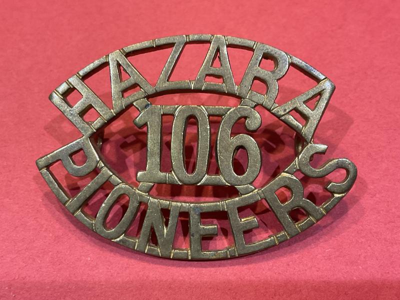 Indian 106th HAZARA PIONEERS shoulder title