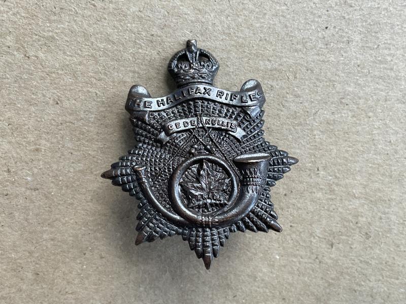 The Halifax Rifles collar badge