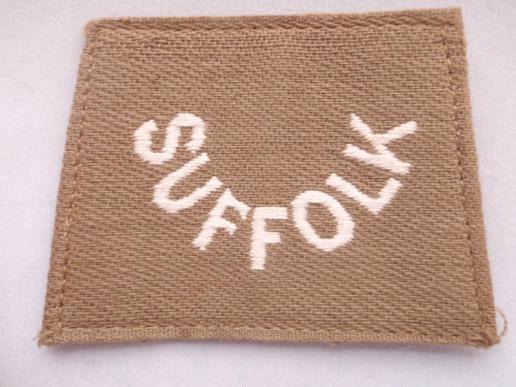 Suffolk Regiment Slip on Titles