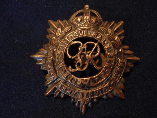 WW2 RASC Officers Bronze Cap Badge