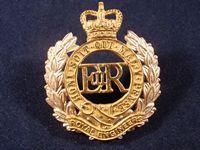 Officers Q/C B/M Royal Engineers Cap badge