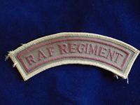 Desert Pattern RAF Regiment Shoulder Title