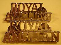 Royal Anglian Regiment Anodised Shoulder Titles