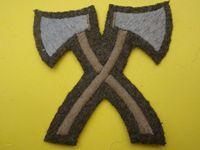 Infantry Pioneers Crossed Axes Sleeve Badge