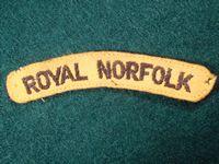 Royal Norfolk WW2 Shoulder Title