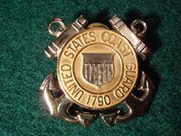 U.S Coast Guard Bi/metal Large Hat Badge