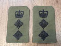 British Colonels Cloth Rank Slides
