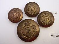 Jordanian Military Forces Brass Buttons