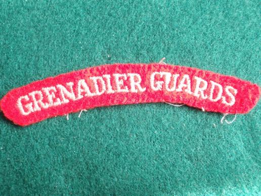 WW2 Grenadier Guards Cloth Shoulder Title 