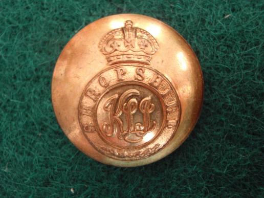 The Kings Shropshire Light Infantry 1902-1946 Large Brass Button 