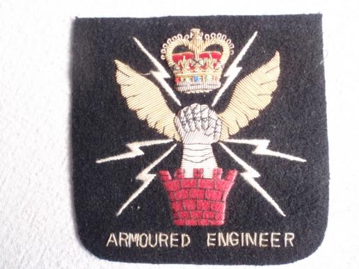 Armoured Engineers Bullion Blazer Badge