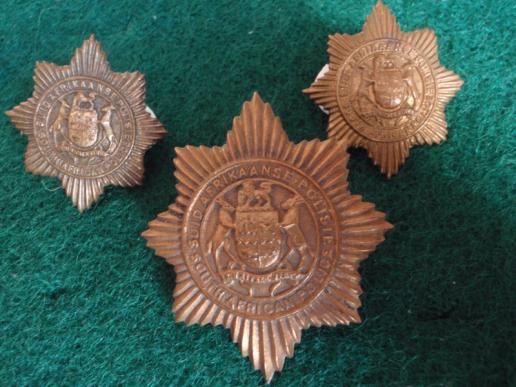 S.A Police Cap Badge  and Collars