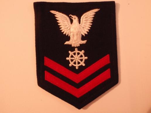 U.S Navy Petty Officers 2nd Class Quartermaster Sleeve Badge