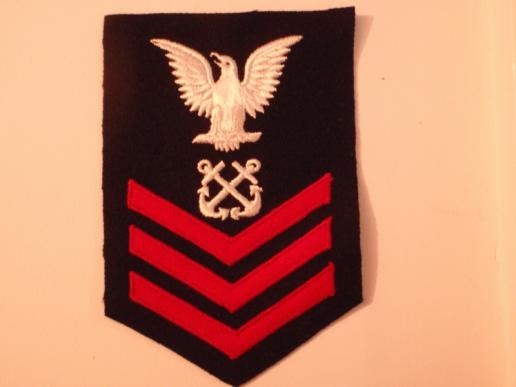 U.S Navy P.O 1st Class  Sleeve Badge
