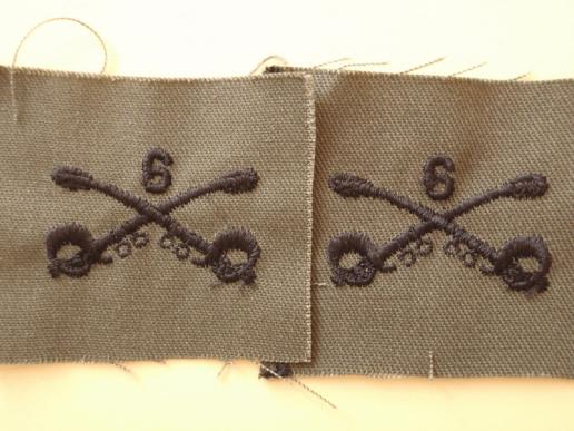 Subdued 6th Cavalry Regt Collar Patches