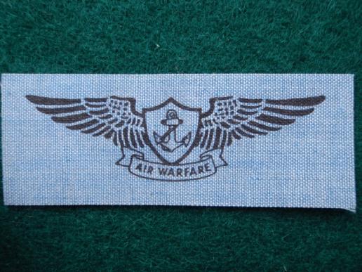 US Navy  'AIR WARFARE' Iron on Breast Badge