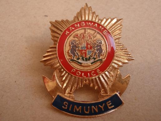 KANGWANE (S.A) POLICE Cap Badge