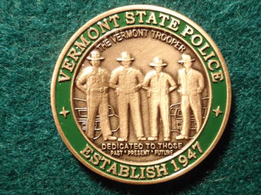 Vermont State Police Coin 