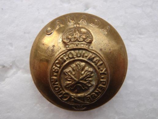 CANADA Military Forces Brass Large Button