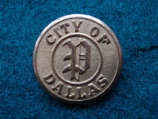 City of Dallas Brass Button