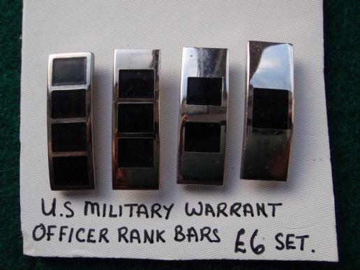 U.S Military warrant officers rank bars