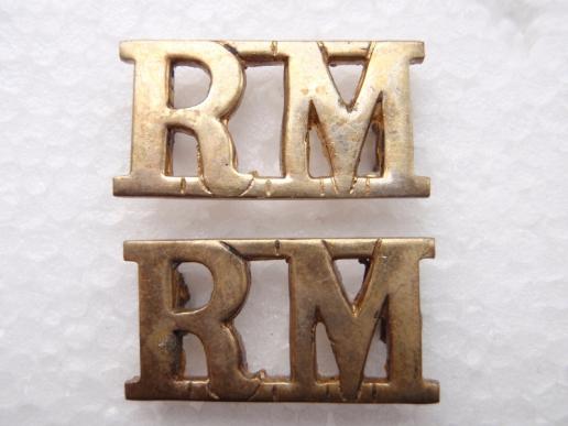 RM Brass Shoulder Title