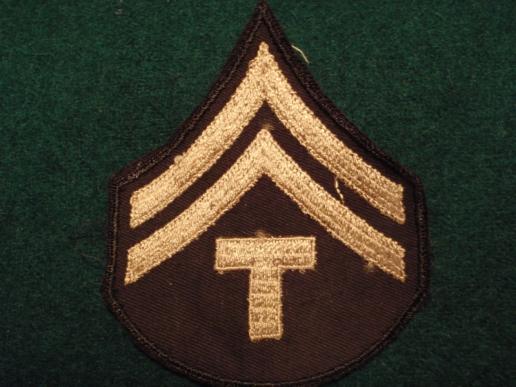 WW2 'T' Corporals Rank Badge