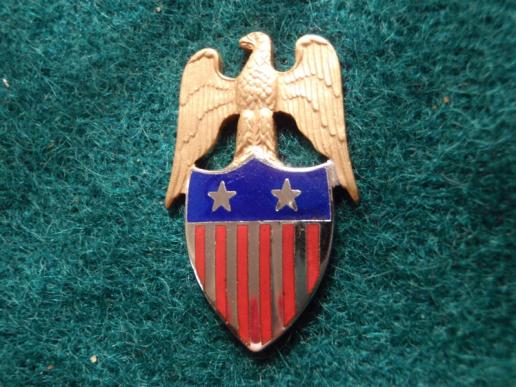 US Army Major Generals Collar Rank Badge  
