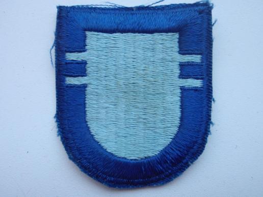 2nd Bn 502 Air Infantry Early Cut Edge Silk Beret Badge