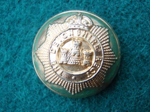 K/C The Devonshire Regt Large 24mm Anodised Button