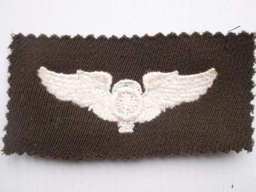 WW2  U.S.A.A.F Balloon Observer Full Size Embroidered Wing