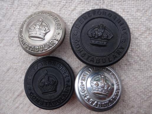 K/C Hertfordshire Constabulary Button Set