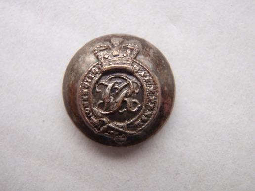 V/R H.M Equerries & Aides-de-camp Victorian Silver Plate Button 