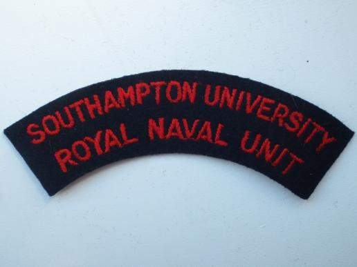 Southampton University Royal Navel Wool Shoulder Title